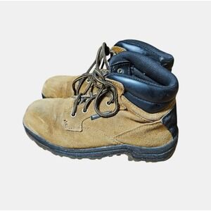 Brahma Work Boots Womens Brown Steel Toe Lace Up Leather WMBR0442000 Size 8